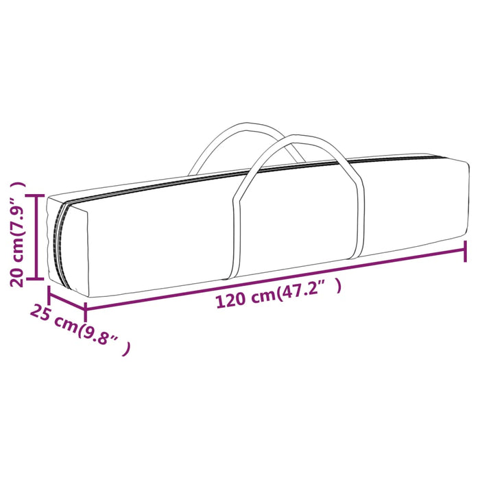 Folding Party Tent with Sidewalls Blue 3x6 m