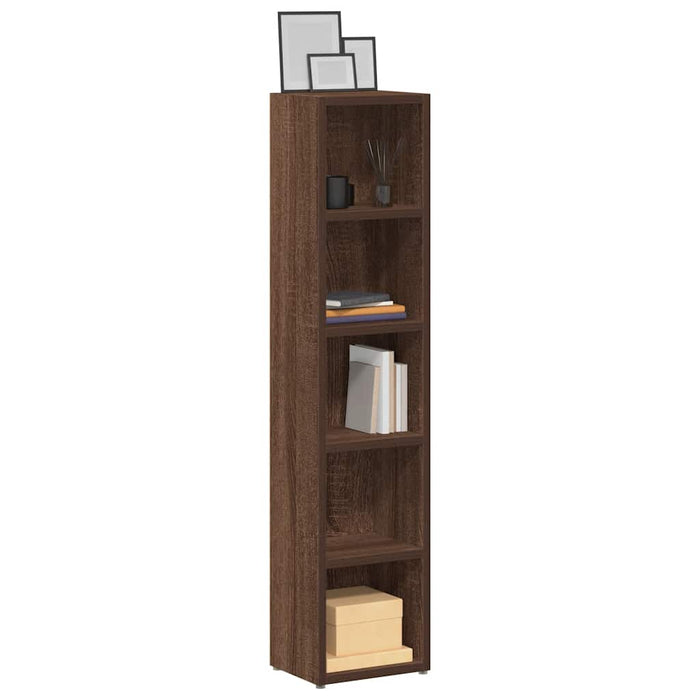 CD Cabinets 2 pcs Brown Oak 21x16x93.5 cm Engineered Wood