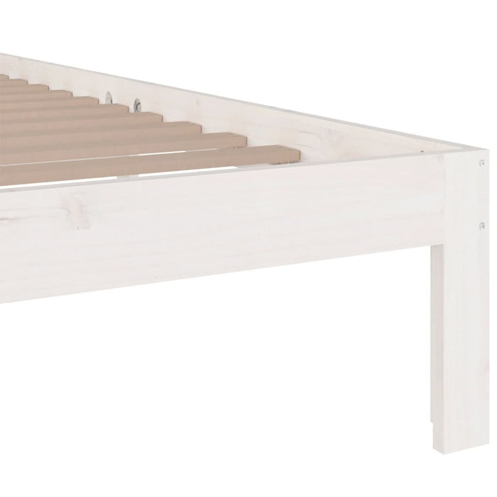 Bed Frame without Mattress White 135x190cm Double