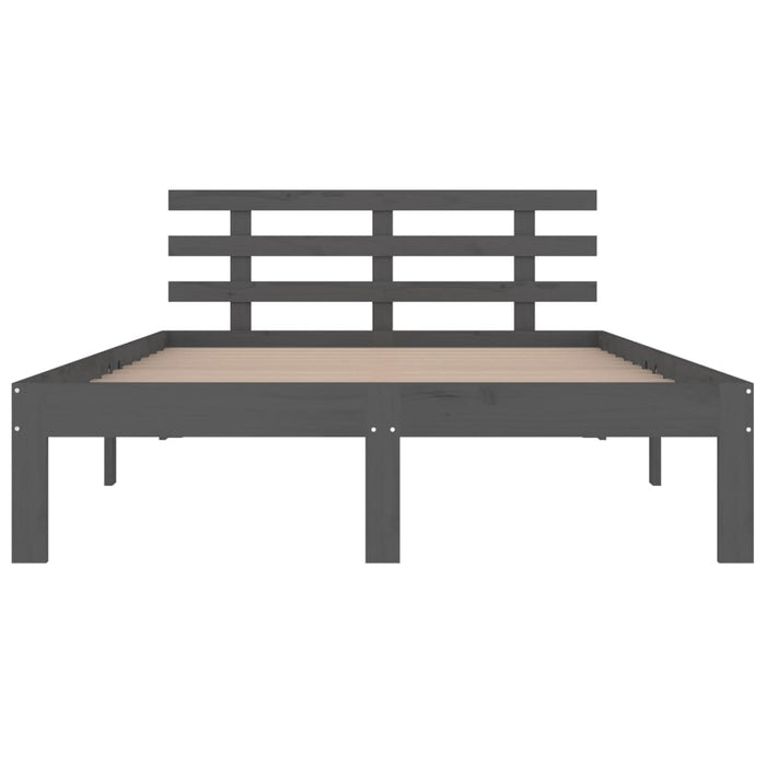 Bed Frame without Mattress Grey 135x190cm Double