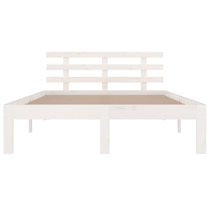 Bed Frame without Mattress White 140x190cm