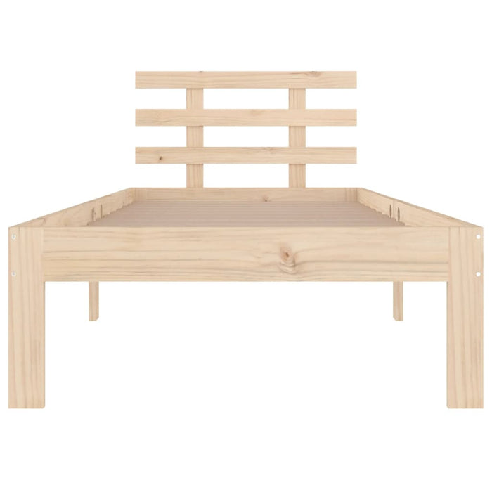 Bed Frame without Mattress Solid Wood 90x200 cm