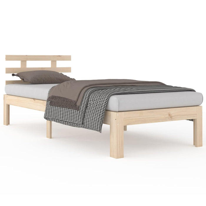 Bed Frame without Mattress Solid Wood 100x200 cm