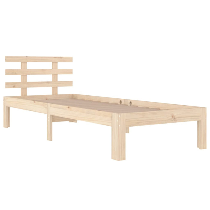 Bed Frame without Mattress Solid Wood 100x200 cm