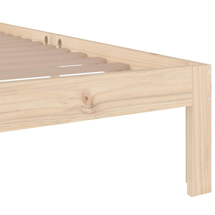 Bed Frame without Mattress Solid Wood 100x200 cm