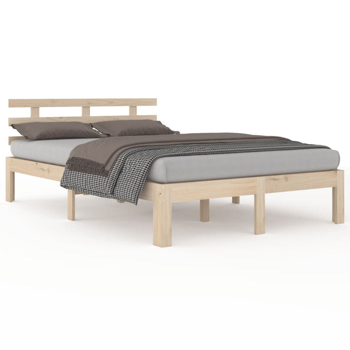 Bed Frame without Mattress Solid Wood 120x200 cm