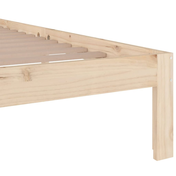 Bed Frame without Mattress Solid Wood 120x200 cm