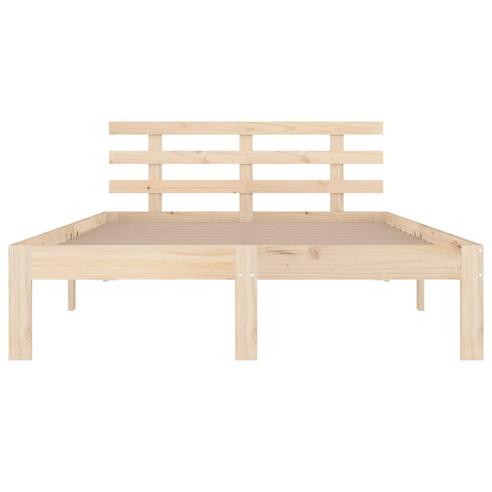 Bed Frame without Mattress Solid Wood 140x200 cm