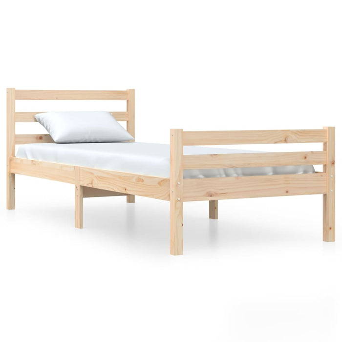 Bed Frame without Mattress Solid Wood 75x190 cm Small Single Small Single