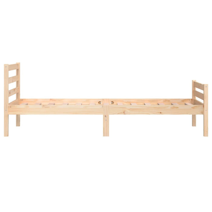 Bed Frame without Mattress Solid Wood 75x190 cm Small Single Small Single