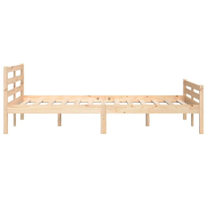 Bed Frame without Mattress Solid Wood 120x190 cm Small Double Small Double