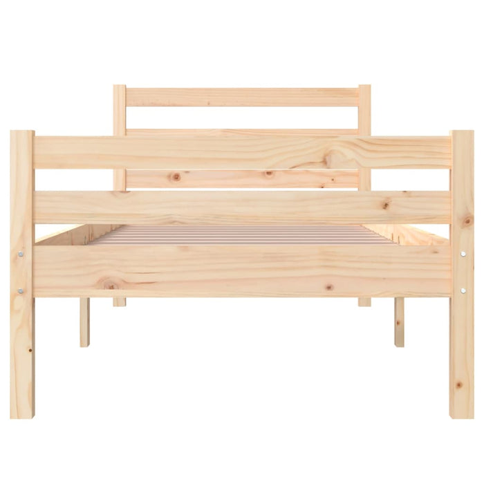 Bed Frame without Mattress Solid Wood 100x200 cm