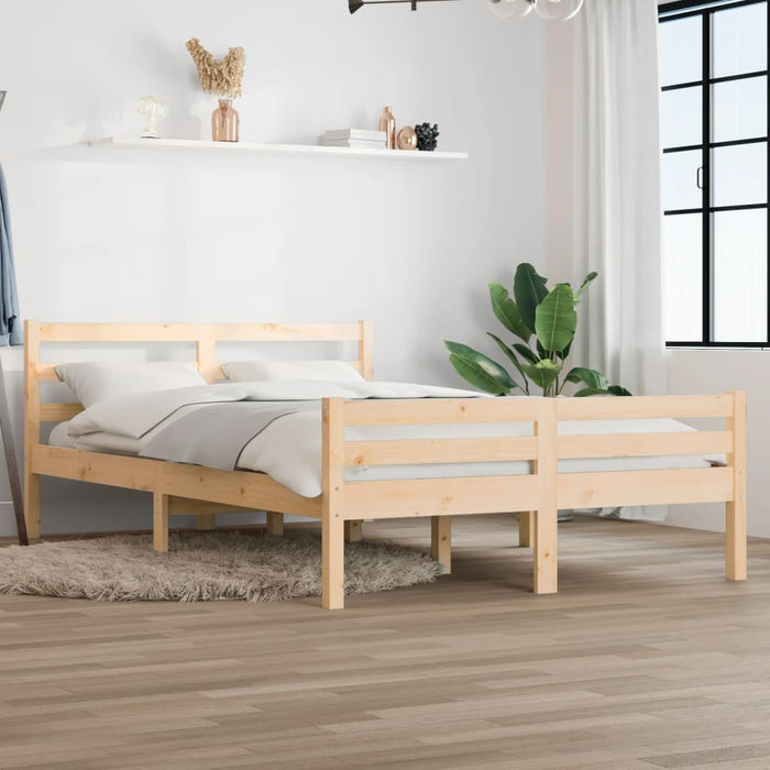 Bed Frame without Mattress Solid Wood 120x200 cm