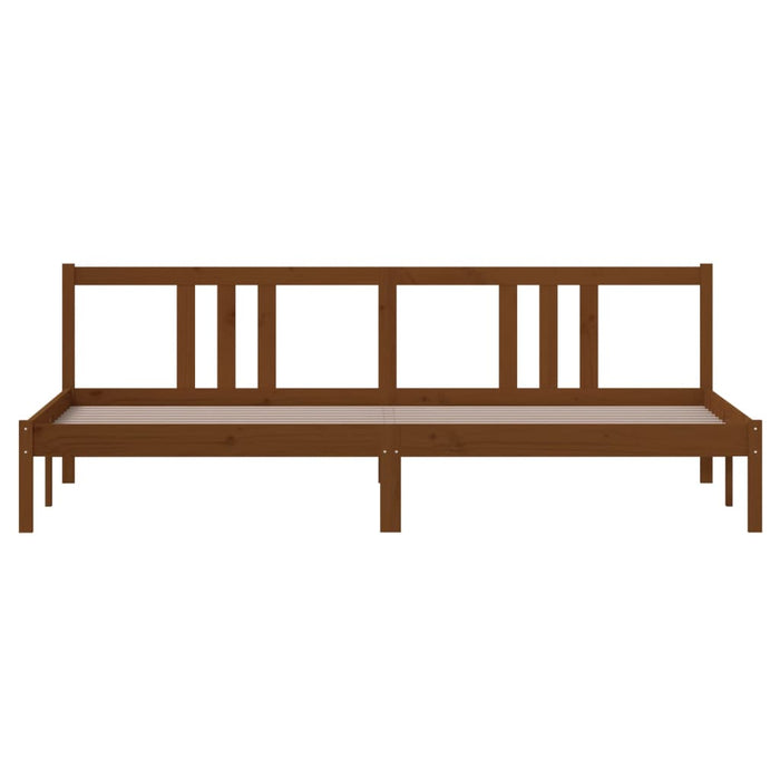 Bed Frame without Mattress Honey Brown Solid Wood 200x200 cm