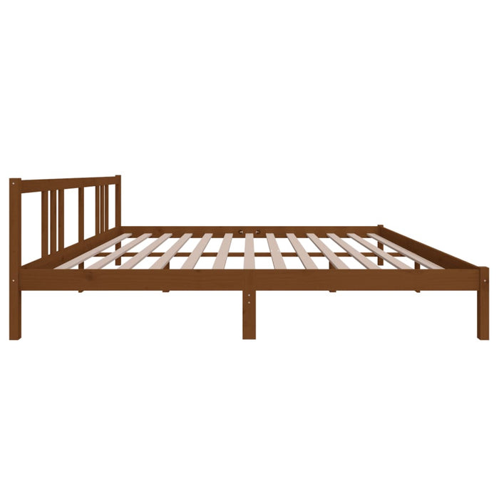 Bed Frame without Mattress Honey Brown Solid Wood 200x200 cm