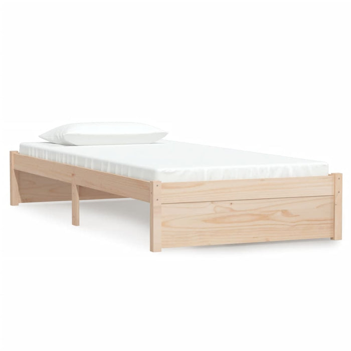 Bed Frame without Mattress Solid Wood 90x190 cm Single Single