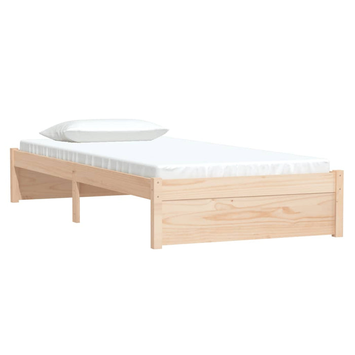 Bed Frame without Mattress Solid Wood 90x190 cm Single Single