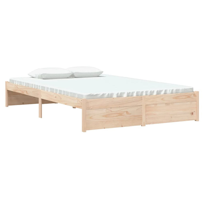 Bed Frame without Mattress Solid Wood 120x190 cm Small Double Small Double