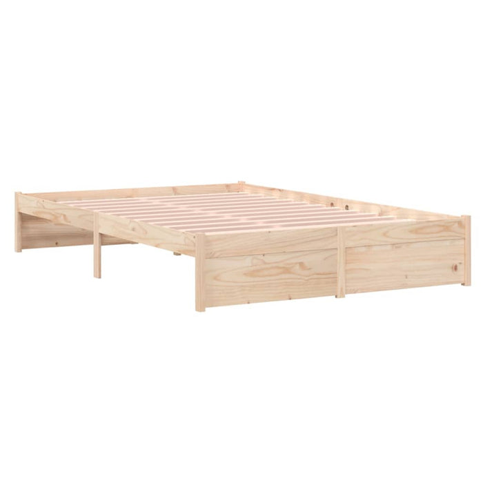 Bed Frame without Mattress Solid Wood 120x190 cm Small Double Small Double