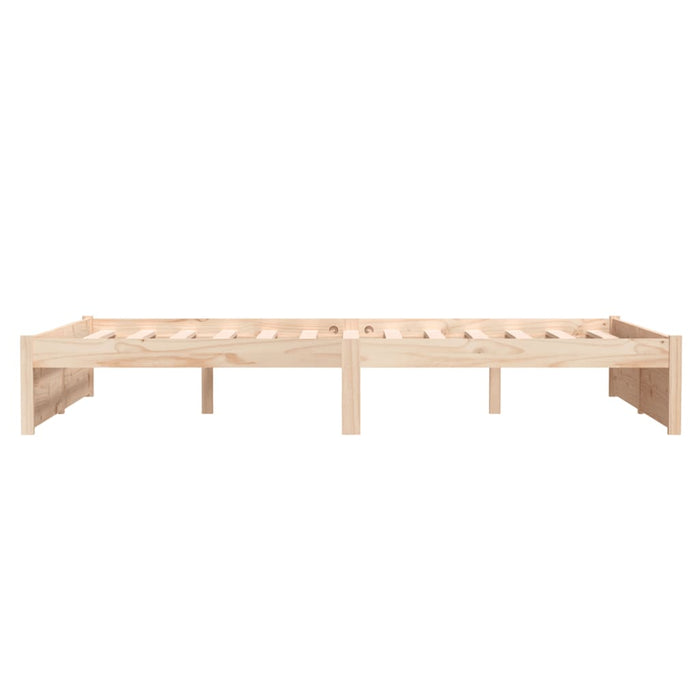 Bed Frame without Mattress Solid Wood 120x190 cm Small Double Small Double