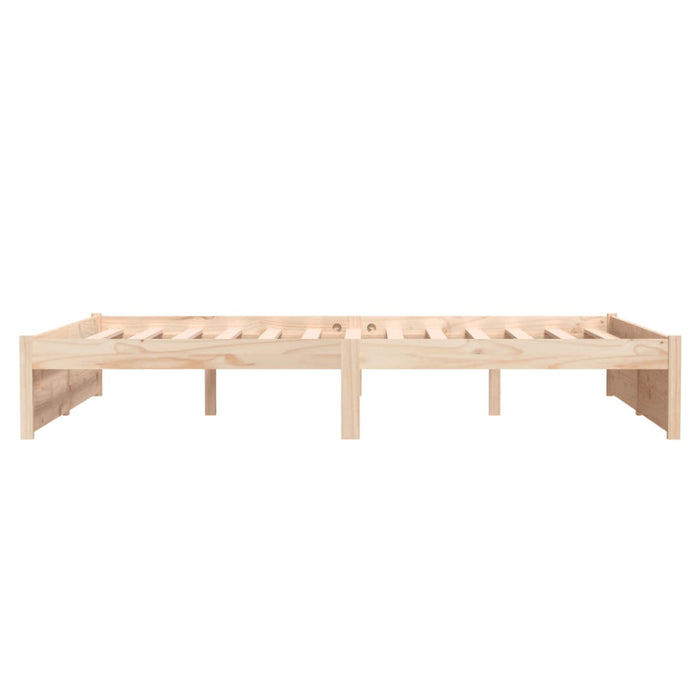 Bed Frame without Mattress Solid Wood 135x190 cm Double Double