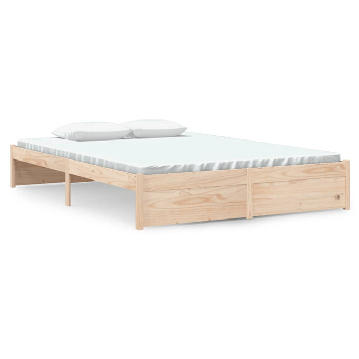 Bed Frame without Mattress Solid Wood 140x190 cm