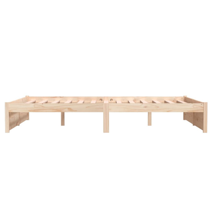 Bed Frame without Mattress Solid Wood 140x190 cm