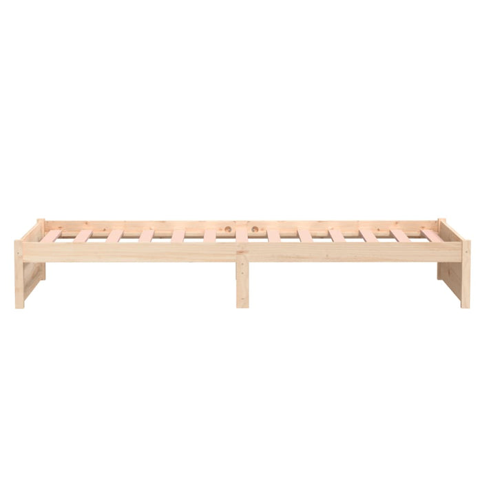 Bed Frame without Mattress Solid Wood 90x200 cm