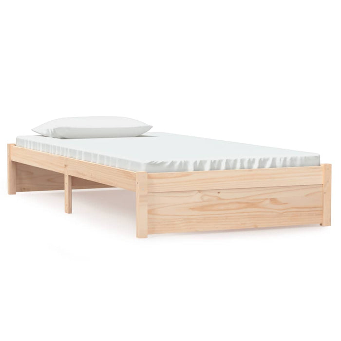 Bed Frame without Mattress Solid Wood 100x200 cm