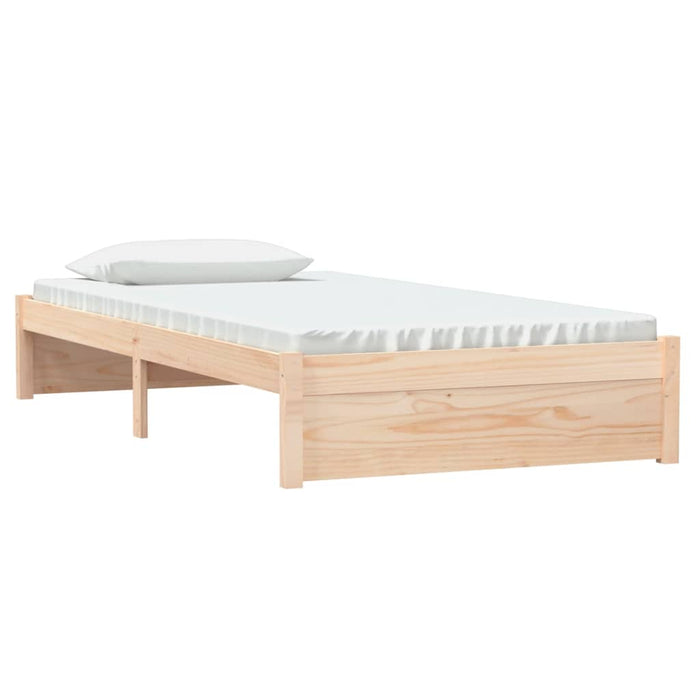 Bed Frame without Mattress Solid Wood 100x200 cm