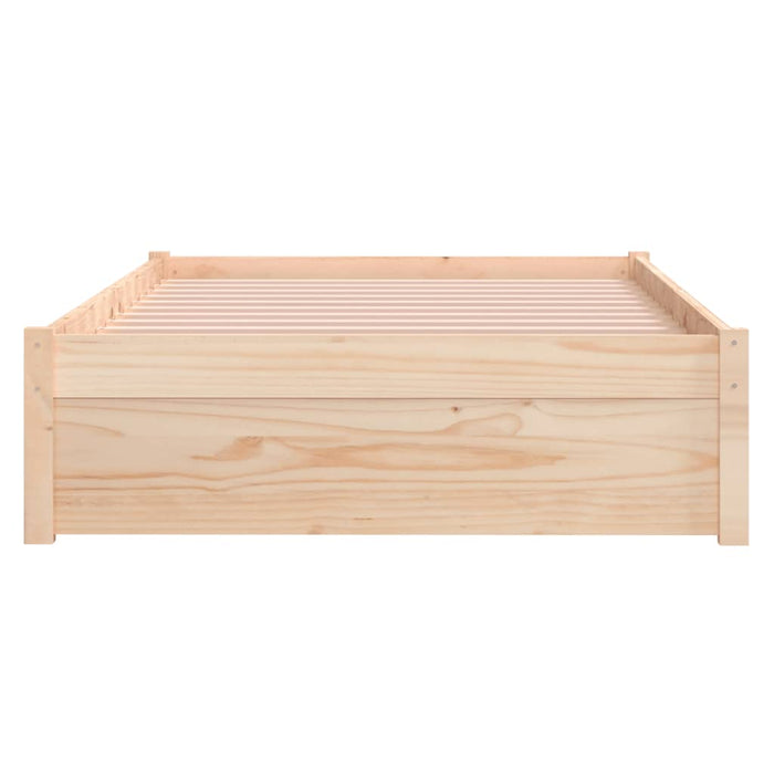 Bed Frame without Mattress Solid Wood 100x200 cm