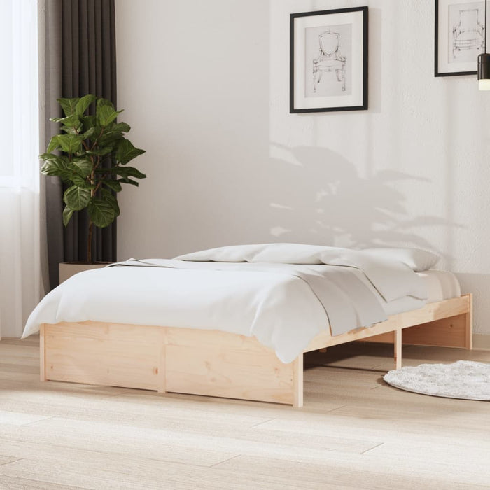 Bed Frame without Mattress Solid Wood 120x200 cm