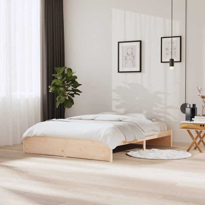 Bed Frame without Mattress Solid Wood 160x200 cm