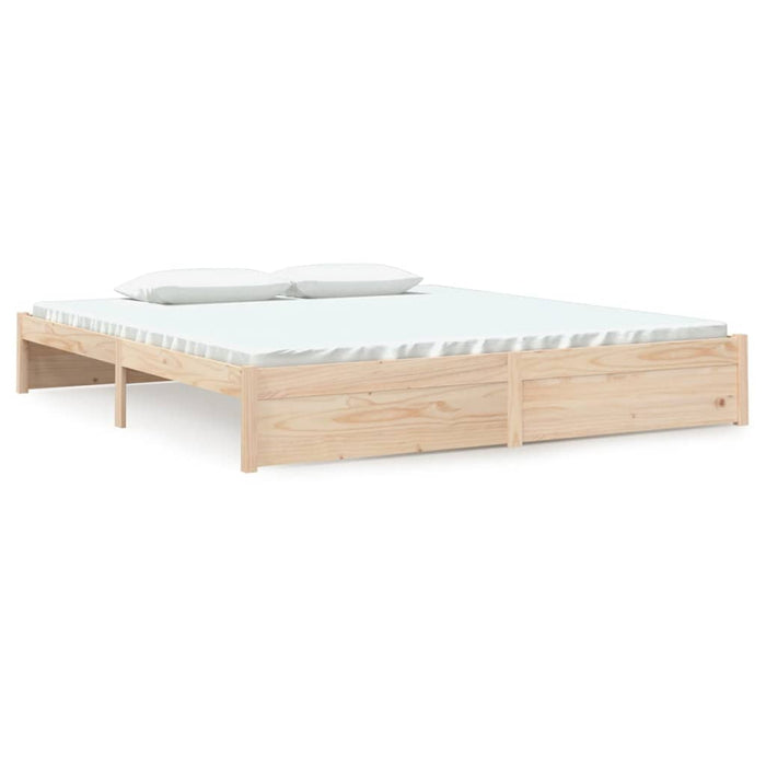 Bed Frame without Mattress Solid Wood 180x200 cm Super King Super King Size