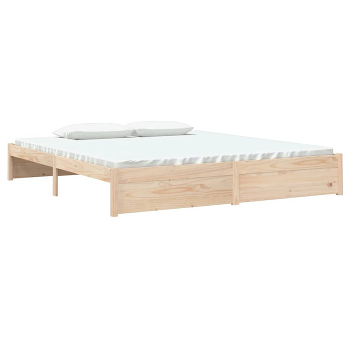 Bed Frame without Mattress Solid Wood 180x200 cm Super King Super King Size