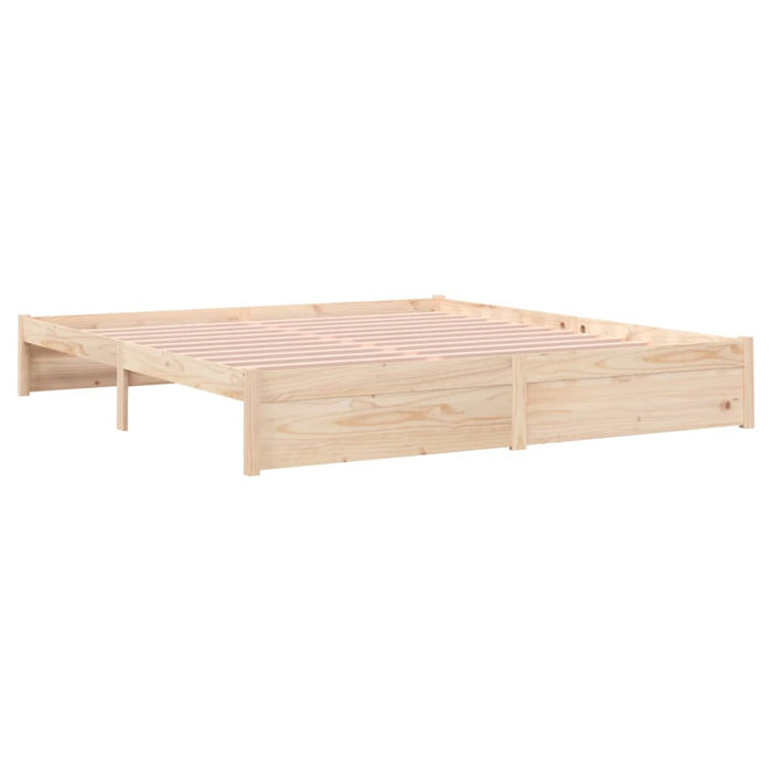 Bed Frame without Mattress Solid Wood 180x200 cm Super King Super King Size