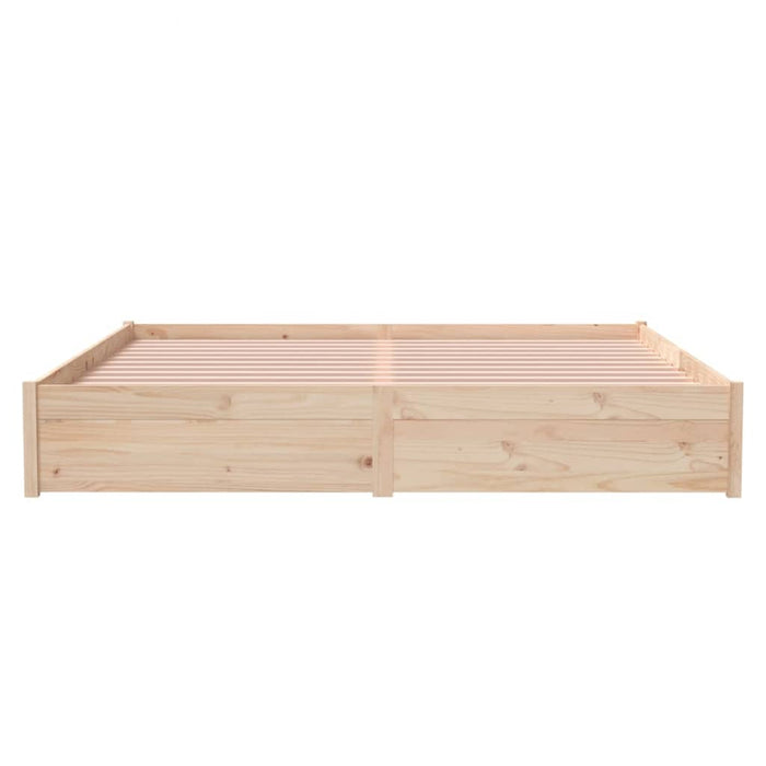 Bed Frame without Mattress Solid Wood 180x200 cm Super King Super King Size