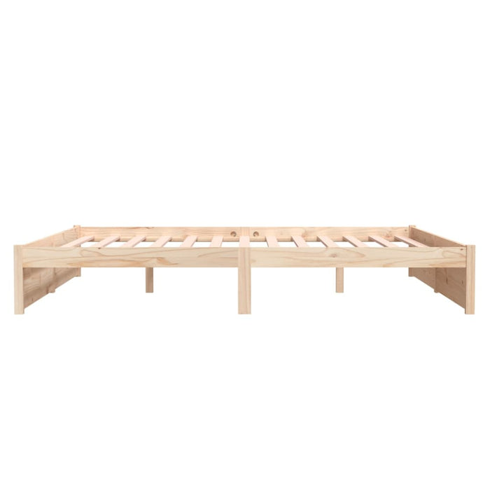 Bed Frame without Mattress Solid Wood 180x200 cm Super King Super King Size