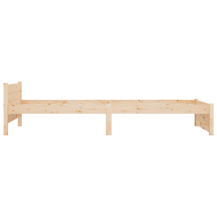 Bed Frame without Mattress Solid Wood 75x190 cm Small Single Small Single