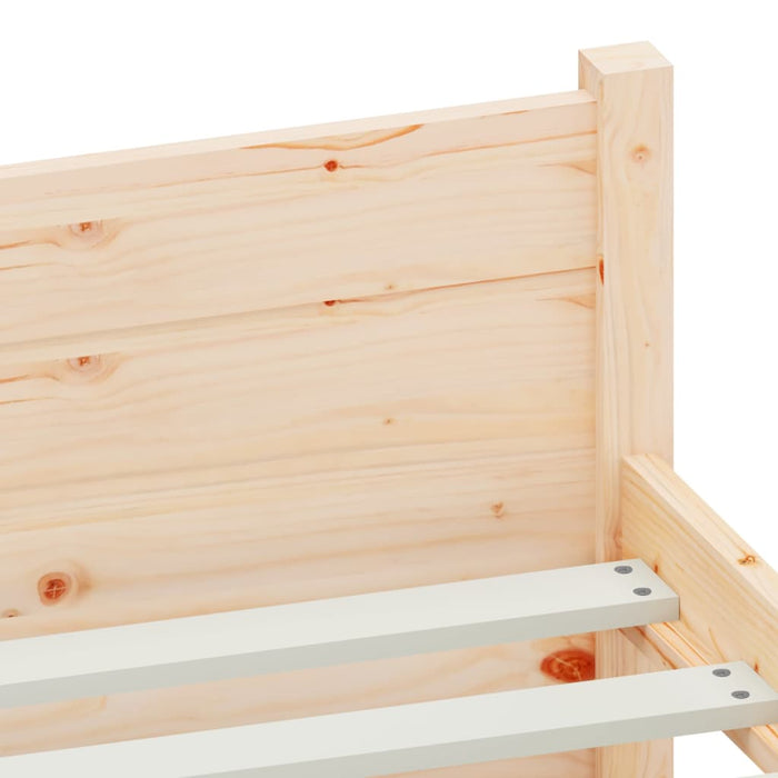 Bed Frame without Mattress Solid Wood 75x190 cm Small Single Small Single