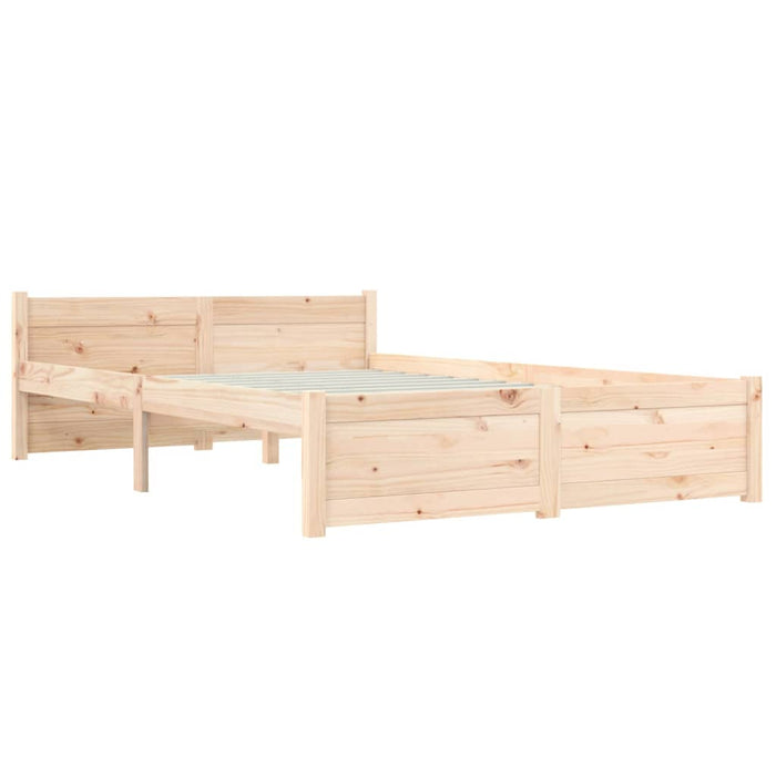 Bed Frame without Mattress Solid Wood 120x200 cm