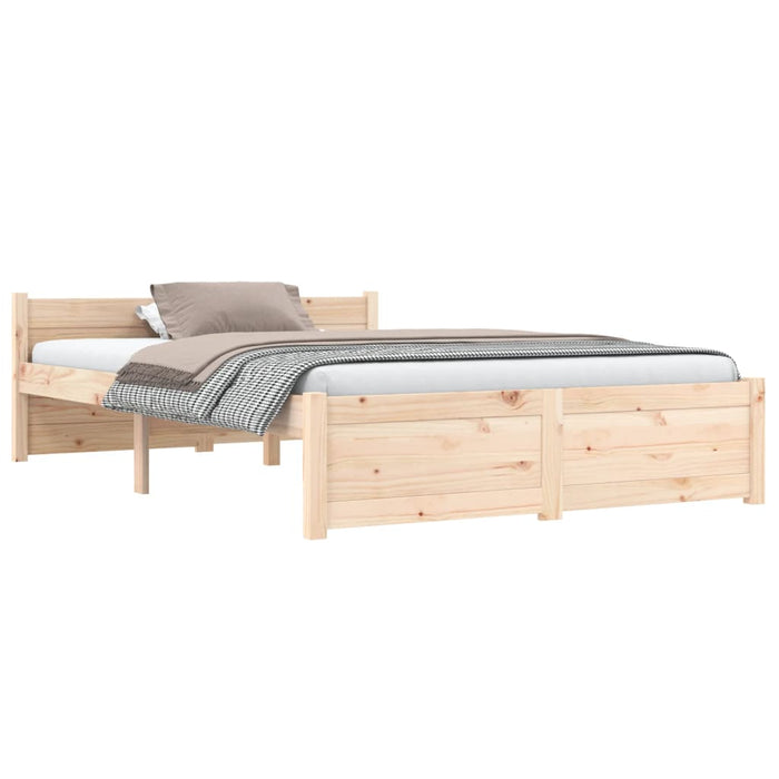 Bed Frame without Mattress Solid Wood 120x200 cm