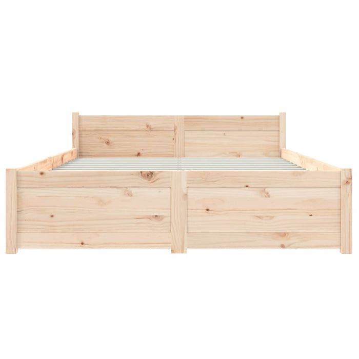 Bed Frame without Mattress Solid Wood 120x200 cm