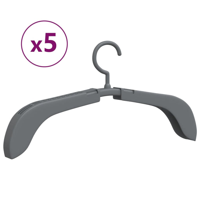 Extendable Clothes Hangers 5 pcs Grey