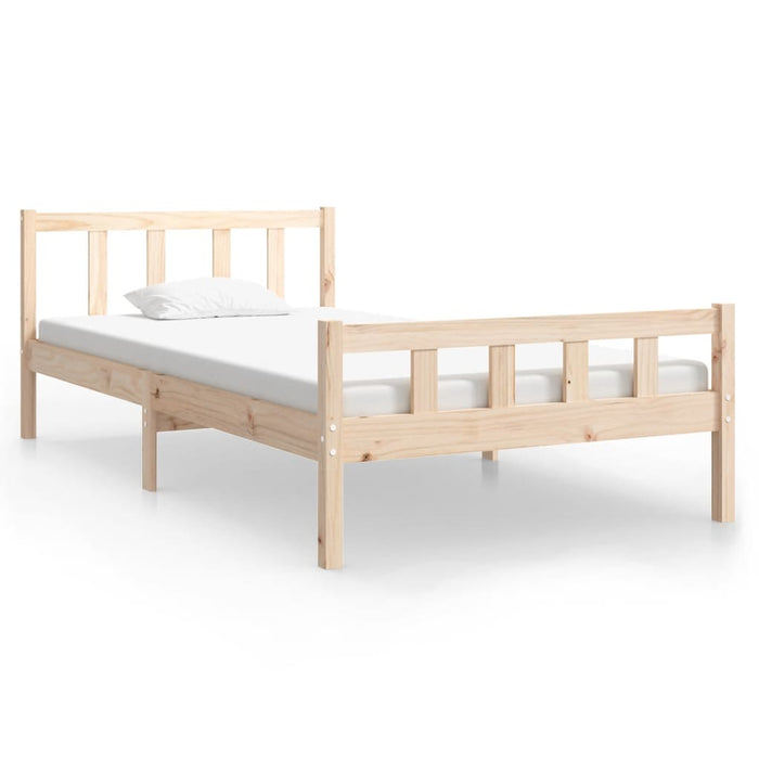 Bed Frame without Mattress Solid Wood 100x200 cm