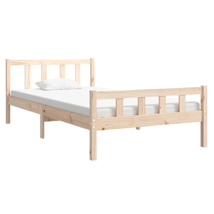 Bed Frame without Mattress Solid Wood 100x200 cm