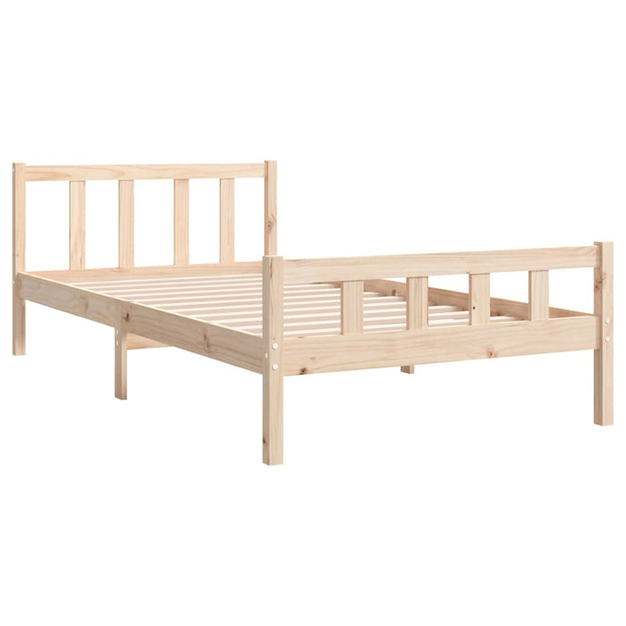 Bed Frame without Mattress Solid Wood 100x200 cm