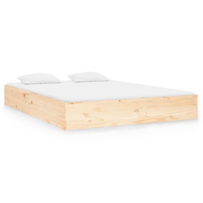 Bed Frame without Mattress Solid Wood 120x190 cm Small Double Small Double