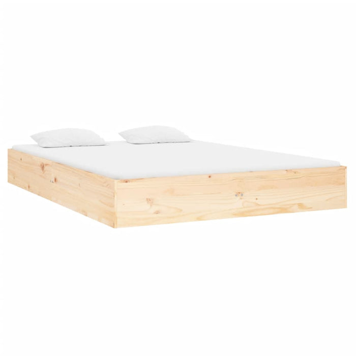 Bed Frame without Mattress Solid Wood 120x190 cm Small Double Small Double