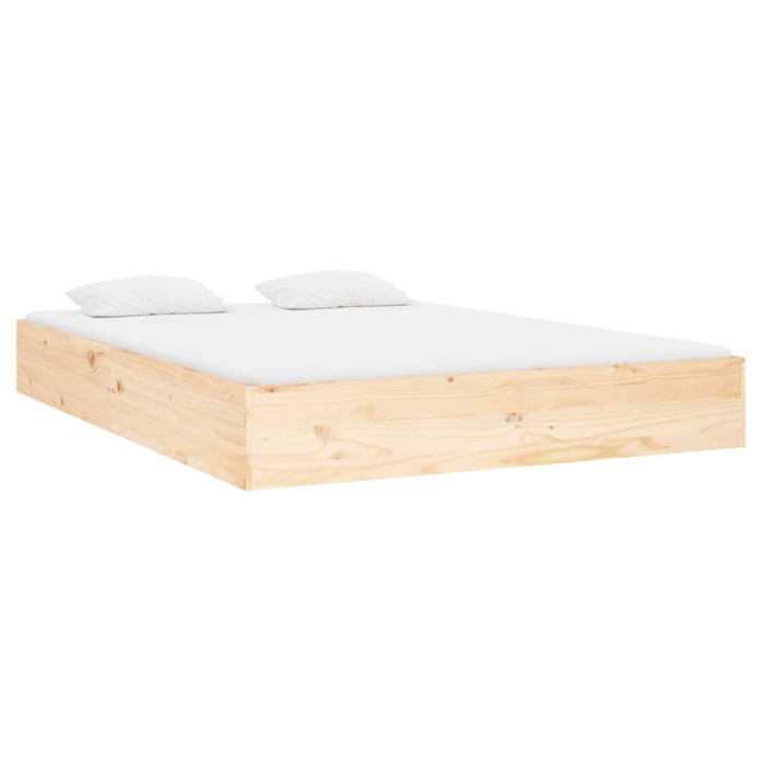 Bed Frame without Mattress Solid Wood 140x190 cm